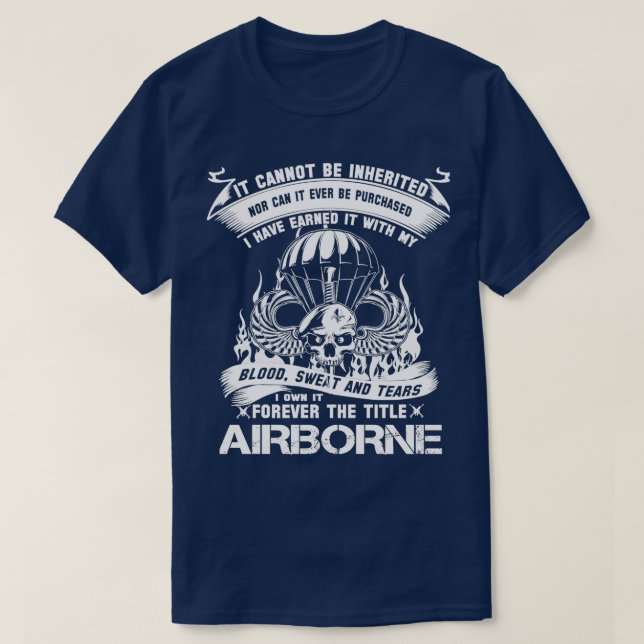 T-shirt Airbone Forever The Title  (Design devant)
