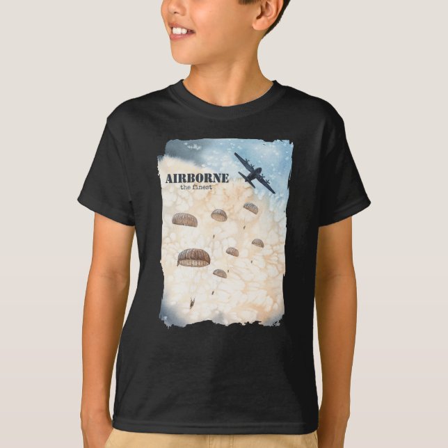 T-shirt Airborne Les Parachutistes Les Plus Beaux Jump Per (Devant)
