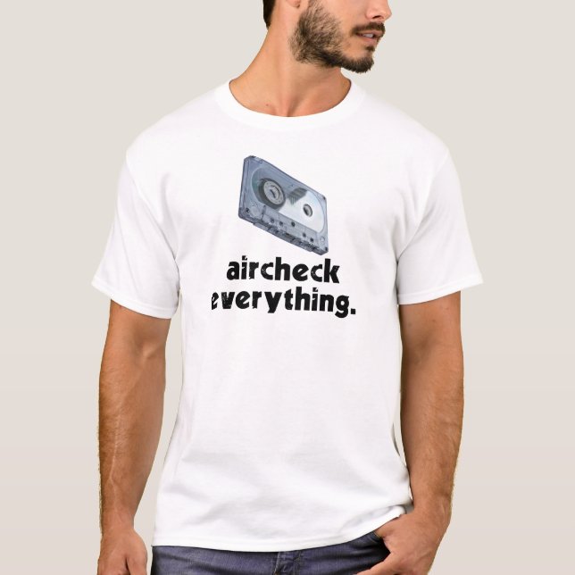 T-shirt Aircheck tout (noir) (Devant)