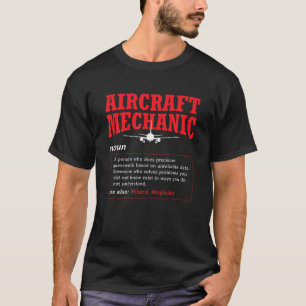 T-shirt Aircraft Mechanic définition Airplane Aircraft Mec