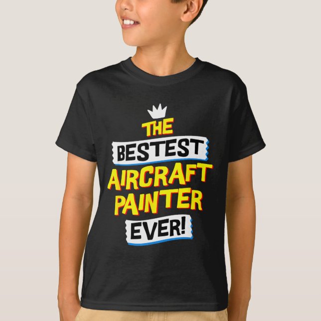 T-shirt Aircraft Painter, Funny Airplane Paint Job Occupat (Devant)