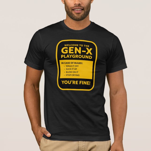 T-shirt Aire de jeu Gen-X (Devant)