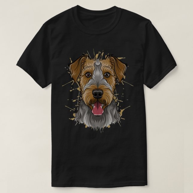T-shirt airedale terrier (Design devant)