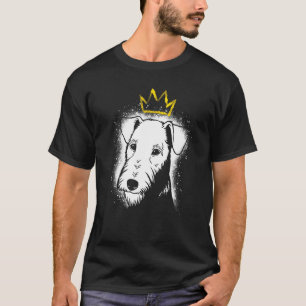 T-shirt Airedale Terrier avec Couronne