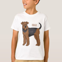Airedale terrier dog cartoon