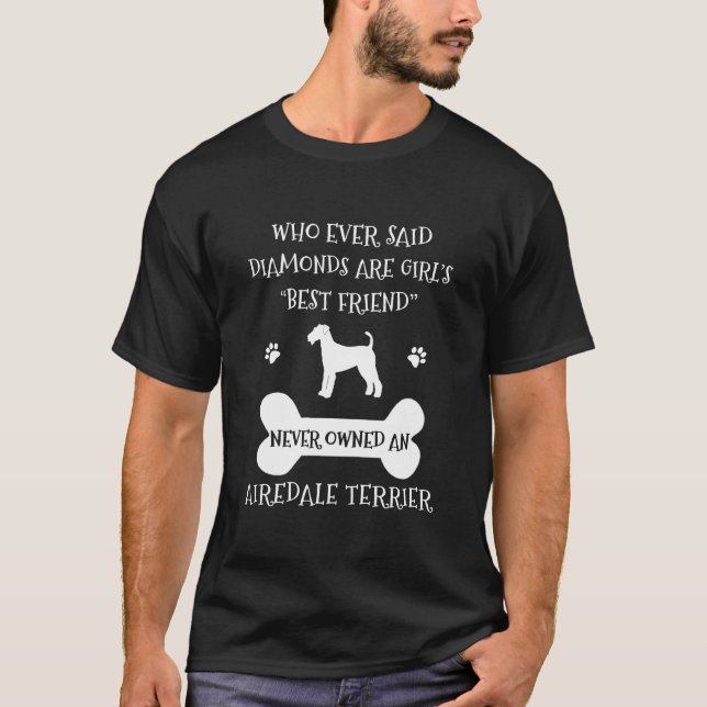T-shirt Airedale Terrier Dog meilleur ami (Devant)