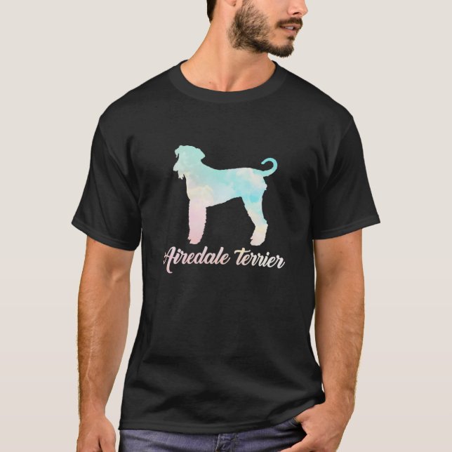 T-shirt Airedale Terrier Evolution Chien Retro Vintage (Devant)