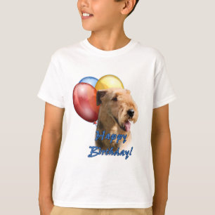 T-shirt Airedale Terrier Joyeux ballon d'anniversaire
