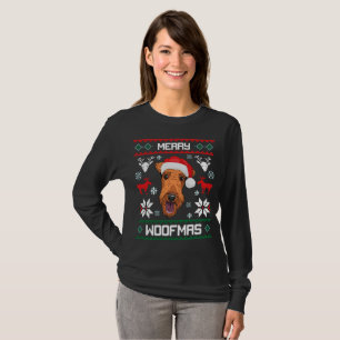 T-shirt Airedale Terrier Joyeux Noël