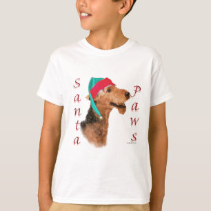 T-shirt Airedale Terrier Père Noël Paws