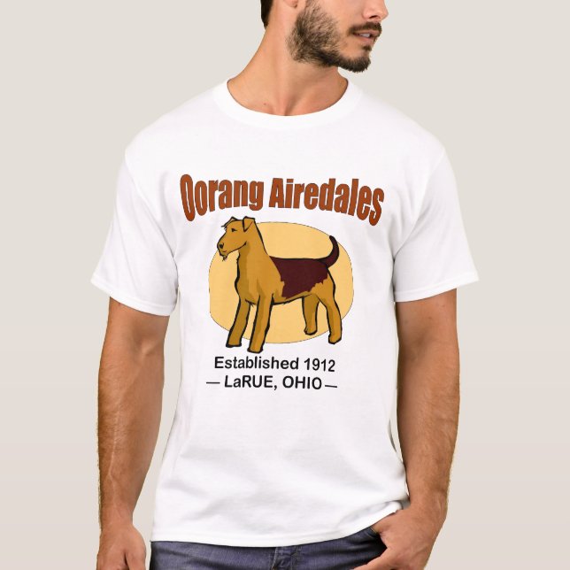 T-shirt Airedales d'Oorang (Devant)