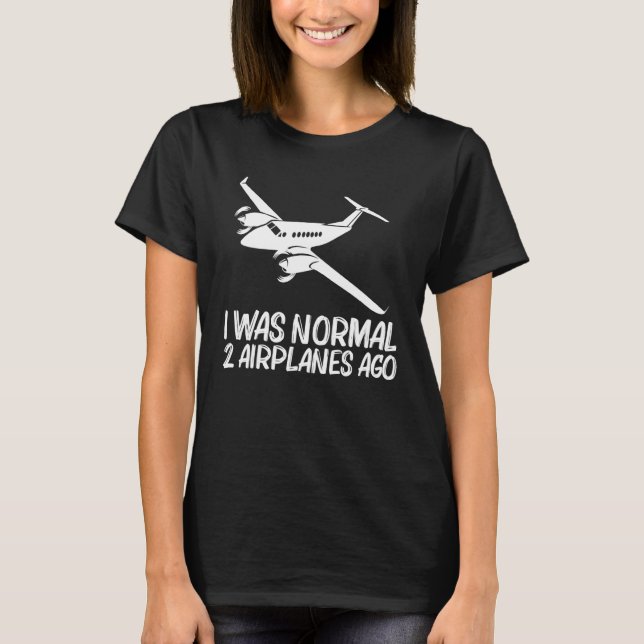 T-shirt Airplane Designs For Men Women Cool Pilot Plane Fl (Devant)