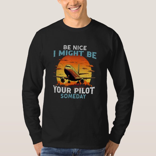 T-shirt Airplane Pilo For Men Women  Saying Pilot Dad (Devant)