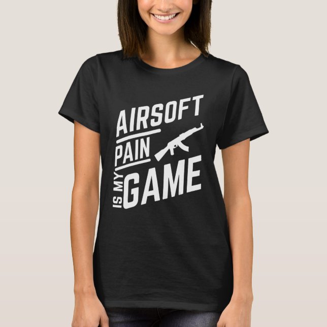 T-shirt Airsoft gas weapon saying (Devant)