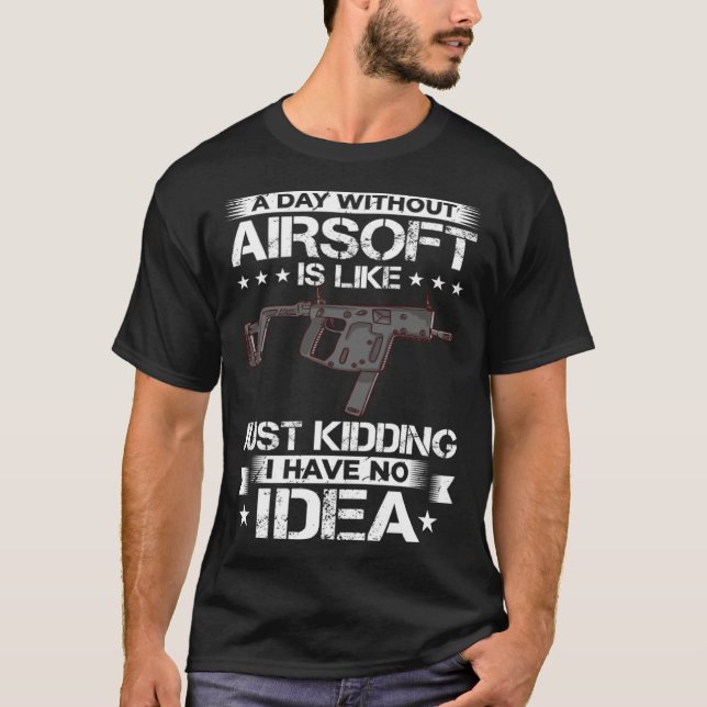 T-shirt Airsoft Gun Game Shooting Training Player Airsofti (Devant)