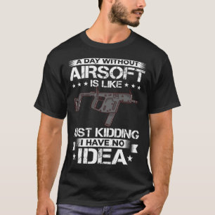 T-shirt Airsoft Gun Jeu Jeu de tir Joueur d'entraînement A