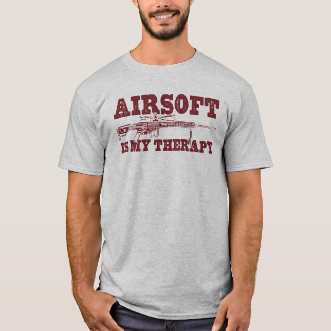 T-shirt Airsoft Is My Therapy (Devant)