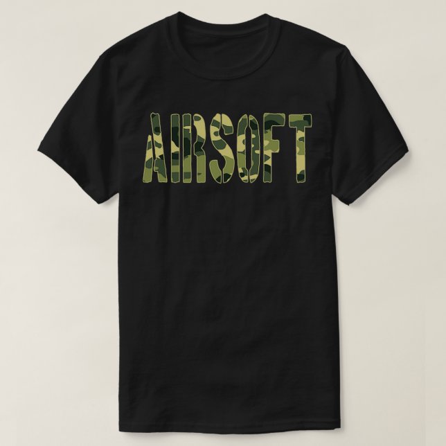 T-shirt Airsoft Military Camo (Design devant)