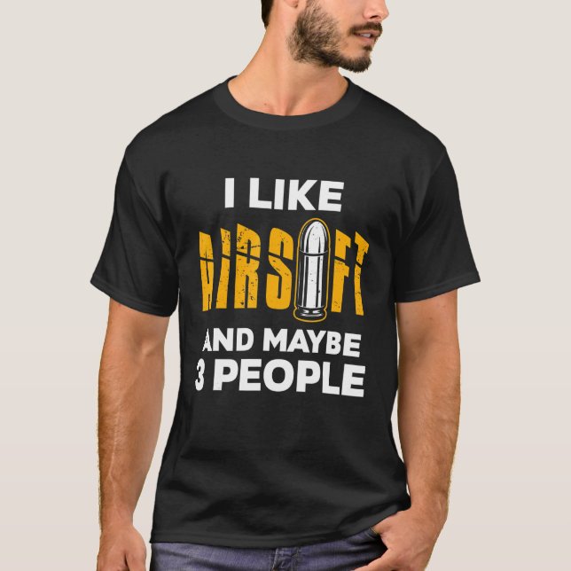 T-shirt Airsoft Player Team Sport Com Ition 12 (Devant)