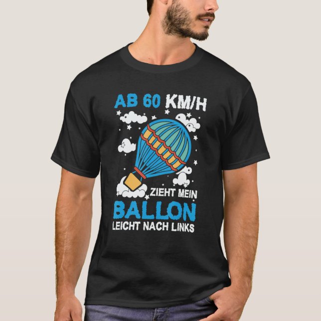 T-shirt Airtime Is My Happy Time Hot Air Balloon Drive Bal (Devant)