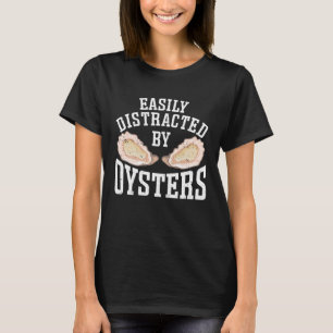 T-shirt Aisément Distrait Par Huîtres Huîtres de mer