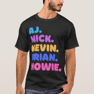 T-shirt AJ, Nick, Kevin, Brian, Howie