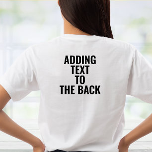 T-shirt Ajout De Texte À La Mise À Niveau De L'Impression 