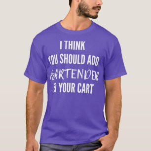 T-shirt Ajouter au barman de panier