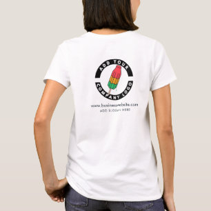 T-shirt Ajouter Business Logo Site de l'entreprise URL et 