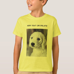 T-shirt Ajouter des images photo et des enfants texte Jaun