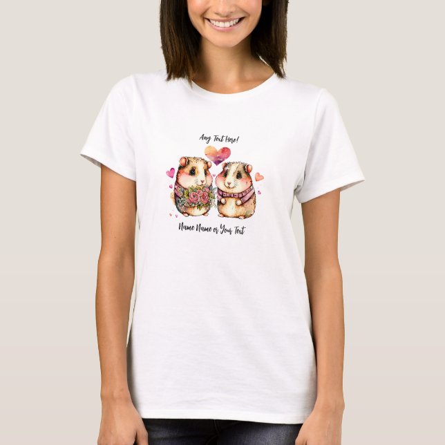 T-shirt Ajouter des noms Changer tout le texte Guinée Chie (Devant)