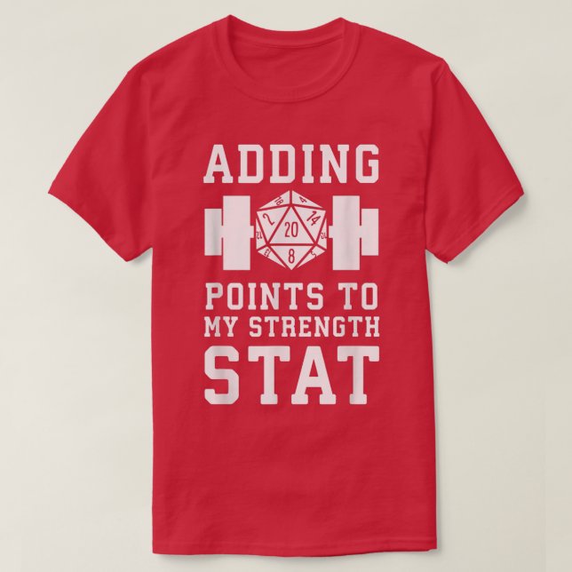 T-shirt Ajouter Des Points À Ma Force (Design devant)