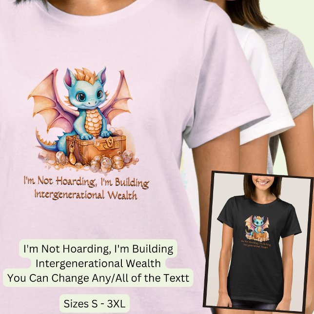 T-shirt Ajouter du texte, pas héberger Bâtir la richesse f (Créateur téléchargé)