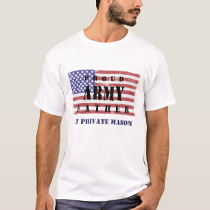 T-shirt Ajouter le nom de votre enfant Fier Armée Père Che