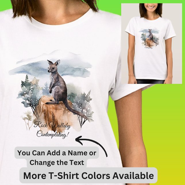 T-shirt Ajouter le nom Modifier le texte - Roche Wallaby A (Créateur téléchargé)