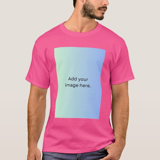 T-shirt Ajouter l'image Modèle photo masculin double face  (Devant)