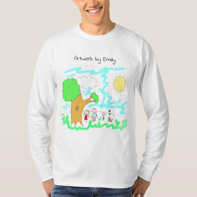 T-shirt Ajouter l'oeuvre de votre enfant à cette oeuvre (Devant)