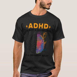 T-shirt Ajouter Mois De Sensibilisation Fier Adhd Warrior