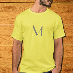 T-shirt ajouter monogramme - jaune