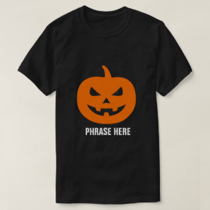 T-SHIRT AJOUTER PHRASE CITROUILLE JACK-O'-LANTERN PERSONNA