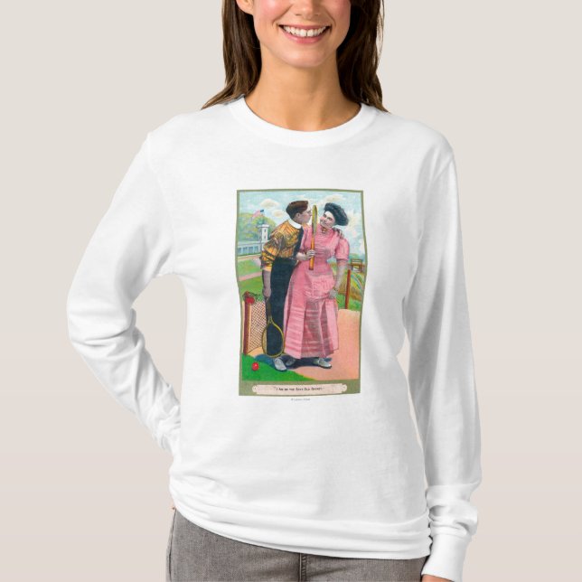 T-shirt Ajouter raquette de GearSame de tennis à la (Devant)