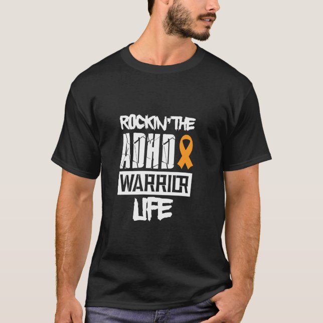 T-shirt Ajouter Sensibilisation essuyer l'attention Défici (Devant)
