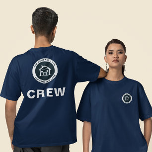 T-shirt Ajouter un employé de l'agent immobilier du logo d