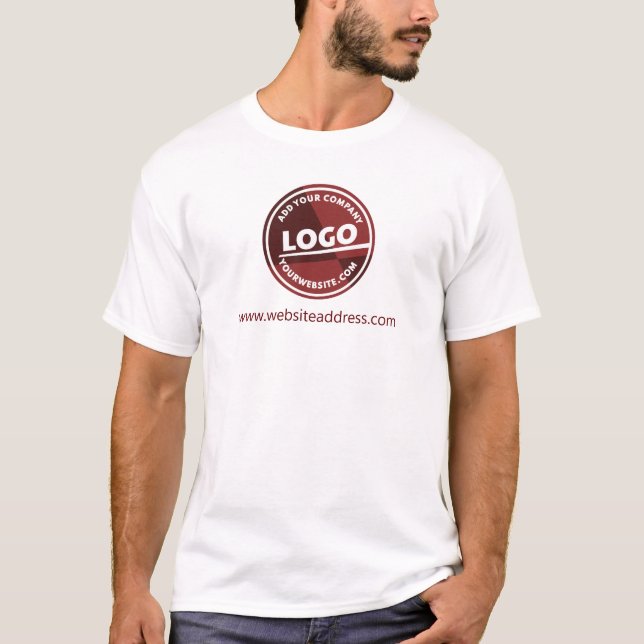 T-shirt Ajouter un logo de marque Propriétaire d'entrepris (Devant)