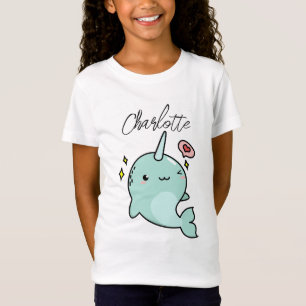 T-Shirt Ajouter un nom à Narwhal - Cadeau pour les amoureu