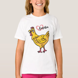 T-shirt Ajouter un nom aux poulets Anniversaire Cadeau, ch