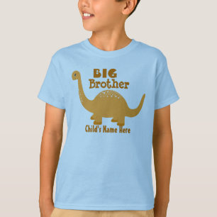 T-shirt Ajouter un nom Big Brother Dinosaure Imprimer