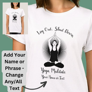 T-shirt Ajouter un nom Changer tout le texte Déconnexion 