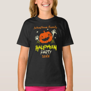 T-shirt Ajouter un nom de famille Année Halloween Partie 