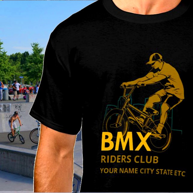 T-shirt Ajouter un nom Modifier le texte BMX Riders Club U (Créateur téléchargé)